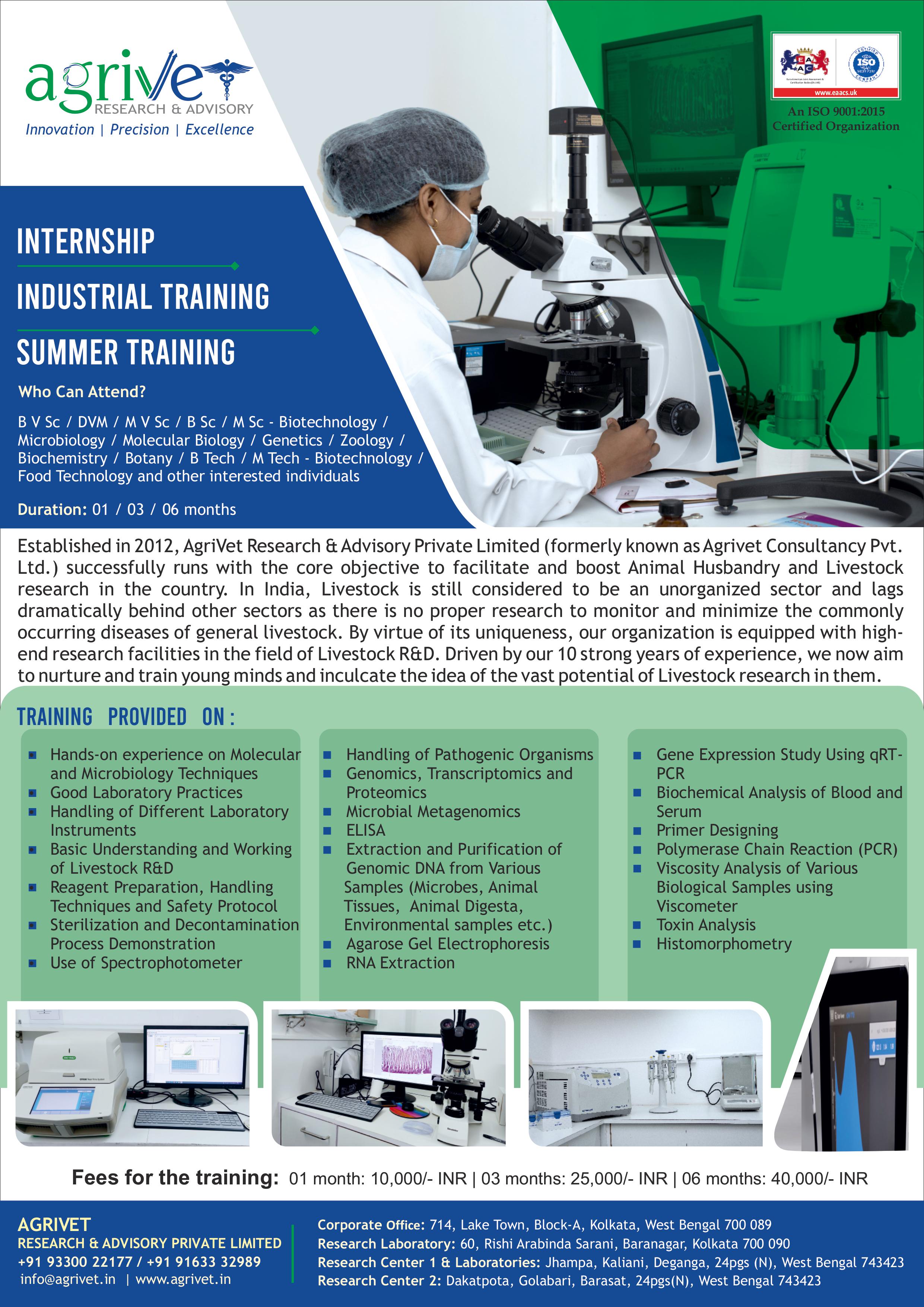 ARAPL - Internship & industrial Training - Flyer