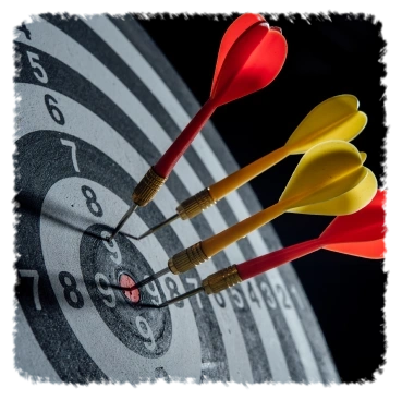 Target with darts
